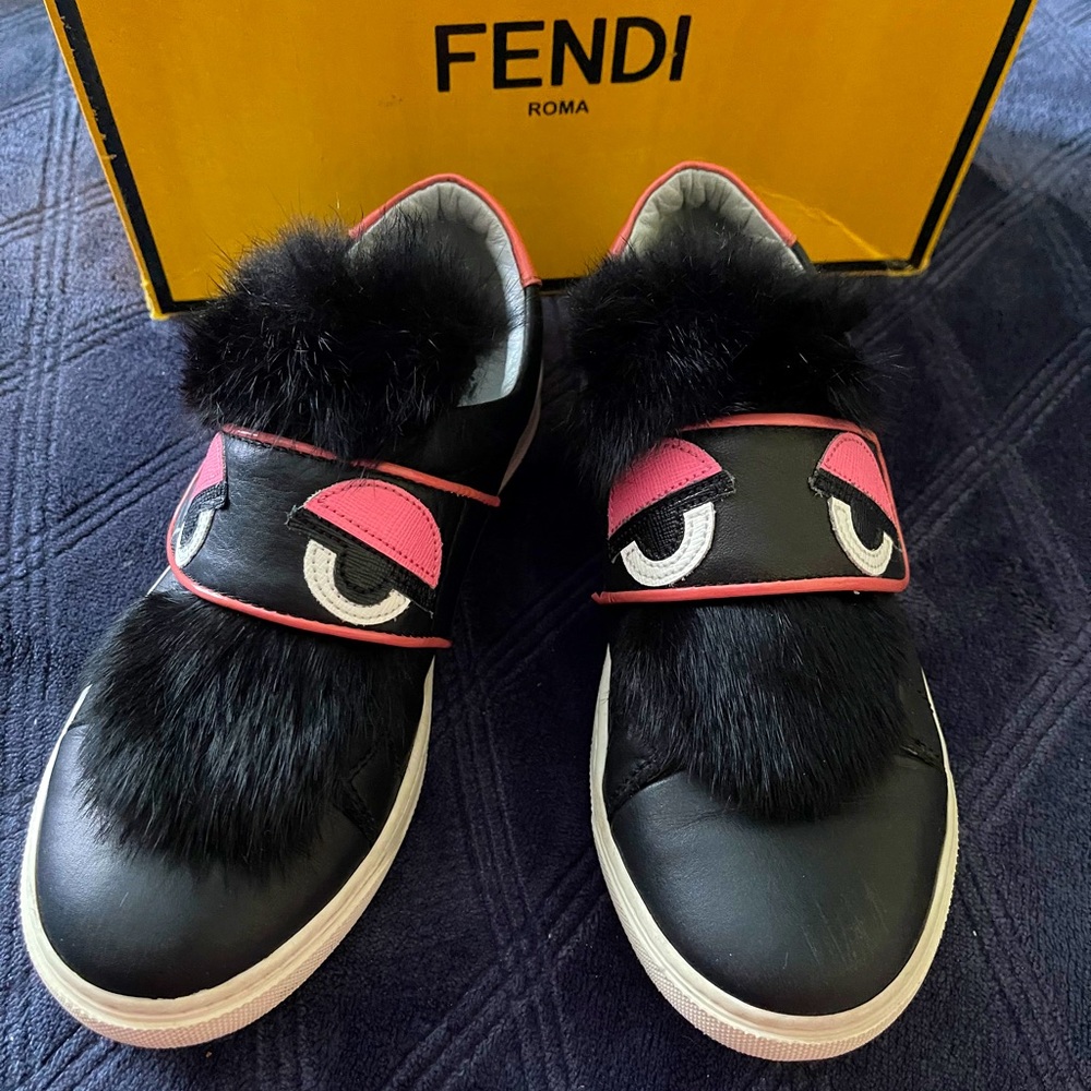Fendi Monster Sneakers Sz 33/ 2 US